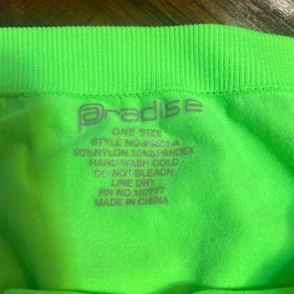 2 Paradise Tube Tops. One Size. Lime Green and Turquoise Blue. Very beachy! - Picture 5 of 9